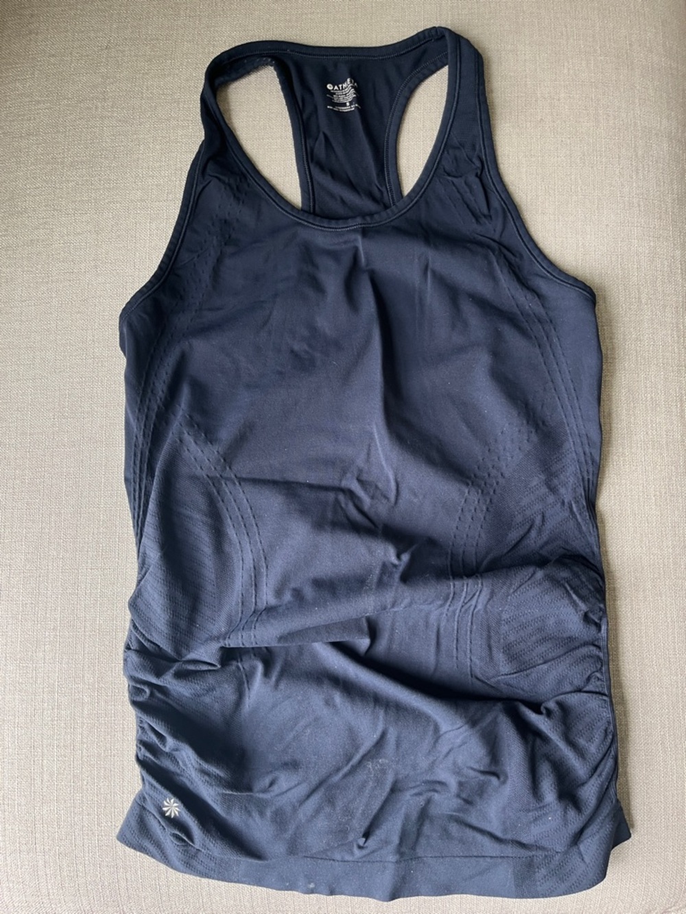 Athleta Navy Racerback Performance Tank